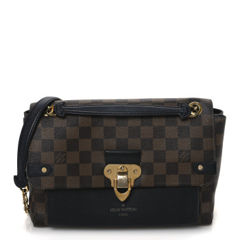 LOUIS VUITTON Damier Ebene Vavin PM Black
