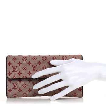 LOUIS VUITTON Mini Monogram Porte Tresor International Wallet Cherry