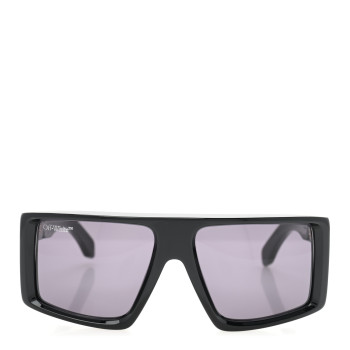 OFF-WHITE Acetate Alps Shield Sunglasses OERI004 Black