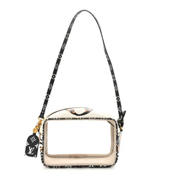 LOUIS VUITTON Monogram Giant Jungle Beach Pouch Ivory