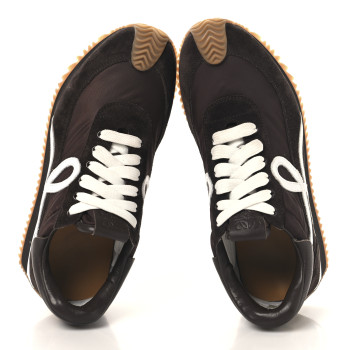 LOEWE Nylon Suede Flow Runners Sneakers 37 Shitake