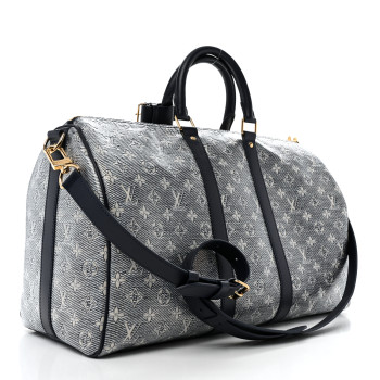 LOUIS VUITTON Monoglam Keepall 45 Blue