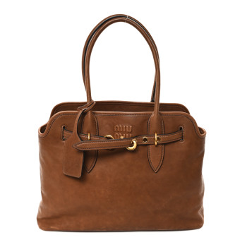 MIU MIU Nappa Medium Aventure Bag Rovere