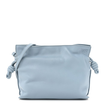 LOEWE Nappa Flamenco Mini  Knot Bag Dusty Blue