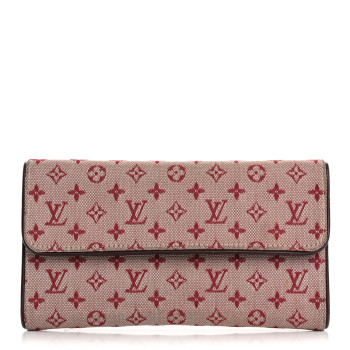 LOUIS VUITTON Mini Monogram Porte Tresor International Wallet Cherry