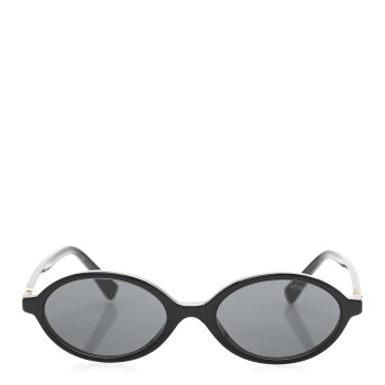 MIU MIU Acetate Oval Regard Sunglasses SMU04Z Slate Gray