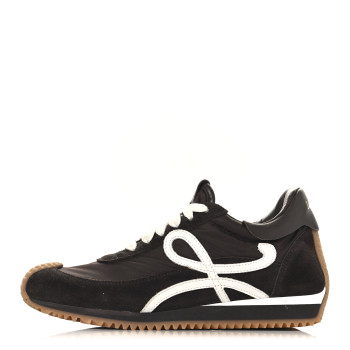 LOEWE Nylon Suede Flow Runners Sneakers 37 Shitake