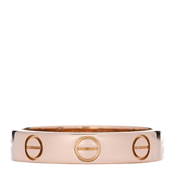 CARTIER 18K Pink Gold 3.5mm LOVE Wedding Band Ring 48 4.5