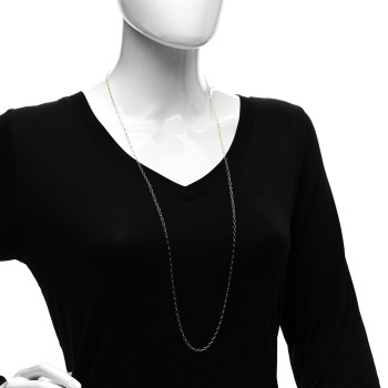 TIFFANY 18K Rose Gold Oval Link Chain Necklace 36"