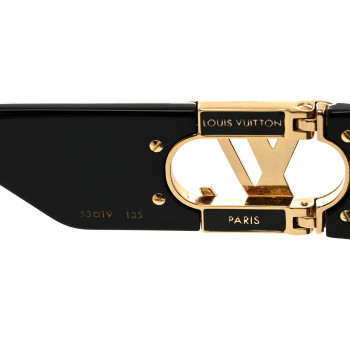Louis Vuitton の 2ml サンプル LOUIS VUITTON Acetate LV Link Square Sunglasses Z1478W Black