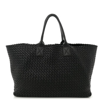 BOTTEGA VENETA Nappa Intrecciato Large Cabat Black