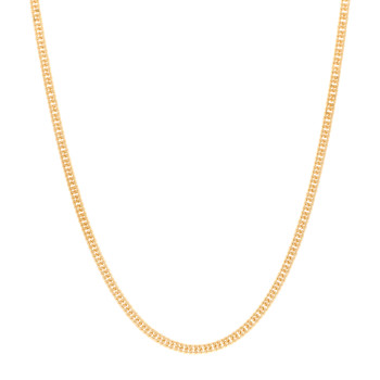 PARKER & WEST BY FASHIONPHILE 18K Yellow Gold Curb Chain Necklace 15.75"
