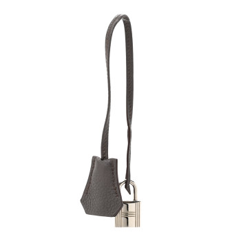 HERMES Togo Key Clochette Set Etain