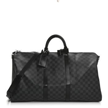 LOUIS VUITTON Damier Graphite Keepall Bandouliere 55