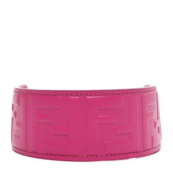 FENDI Calfskin FF 1974 Embossed Mini Strap You Ciclamino Pilar