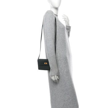 HERMES Ostrich Kelly Wallet To Go Vert Titien