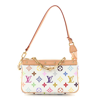 LOUIS VUITTON LV X TM Monogram Multicolor Pochette Accessories White