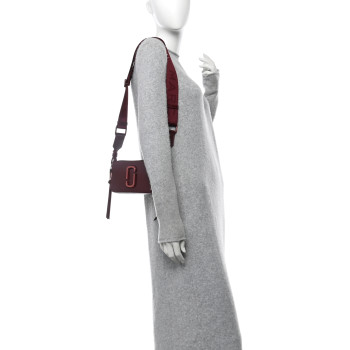 MARC JACOBS Saffiano Snapshot Camera Bag Burgundy