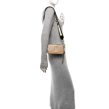 MARC JACOBS Saffiano Small Snapshot Camera Bag Sand Castle Multicolor