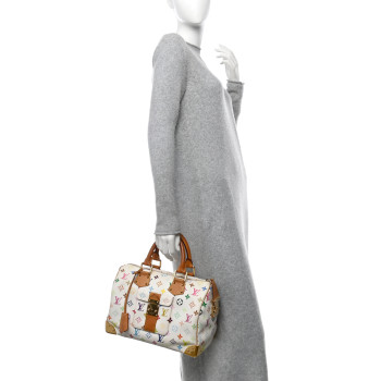 LOUIS VUITTON Monogram Multicolor Speedy 30 White