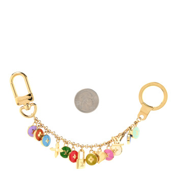 LOUIS VUITTON Pastilles Key Chain Bag Charm Multicolor