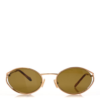 MIU MIU Metal Oval Sunglasses SMU52Y Tortoise