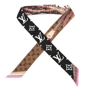 LOUIS VUITTON Silk Ultimate Monogram BB Bandeau Black
