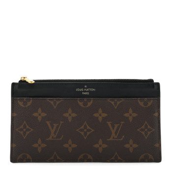 LOUIS VUITTON Monogram Slim Purse Black
