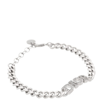 CHRISTIAN DIOR Metal Crystal Dio(r)evolution Bracelet Silver