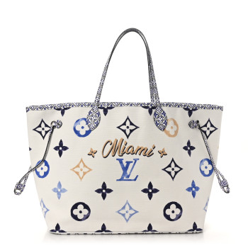 LOUIS VUITTON Monogram Canvas By The Pool Miami 2.0 Neverfull GM Blue