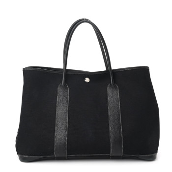 HERMES Toile Negonda Garden Party Tote 36 MM Black