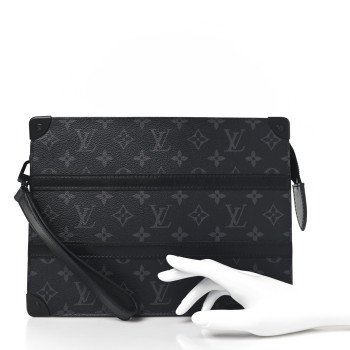 LOUIS VUITTON Monogram Eclipse Soft Trunk Clutch Pouch