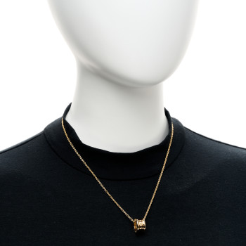 BULGARI 18K Yellow Gold B.Zero1 Pendant Necklace