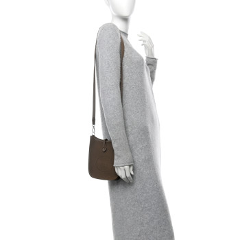 HERMES Taurillon Clemence Evelyne TPM Etoupe