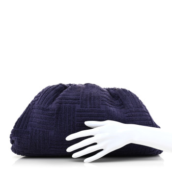 BOTTEGA VENETA Sponge Fabric The Pouch Clutch Purple