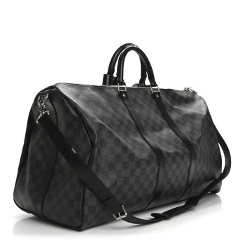LOUIS VUITTON Damier Graphite Keepall Bandouliere 55