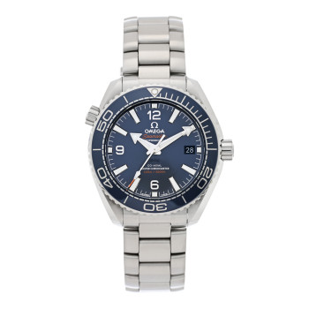 OMEGA Stainless Steel 39.5mm Seamaster Planet Ocean Automatic Watch Blue 215.30.40.20.03.001