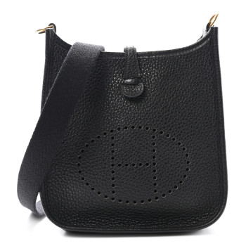 HERMES Taurillon Clemence Evelyne TPM Black