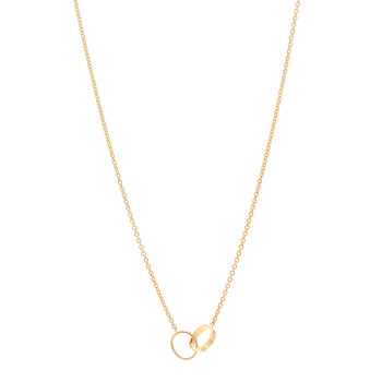 CARTIER 18K Yellow Gold Interlocking LOVE Necklace