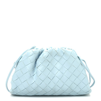 BOTTEGA VENETA Nappa Intrecciato The Mini Pouch Ice