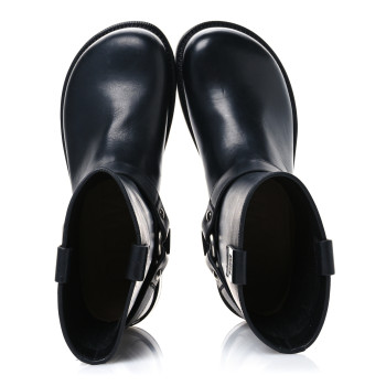 LOEWE Calfskin Biker Boots 39 Black