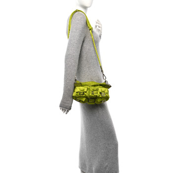 FENDI Econyl Cuoio Romano Multipocket Baguette Wasabi