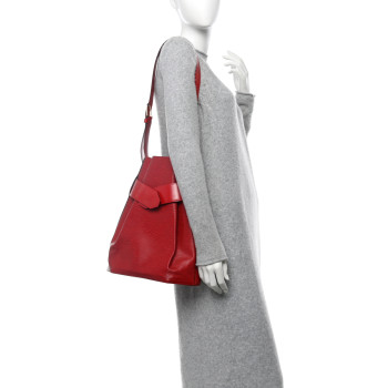 LOUIS VUITTON Epi Sac D'Epaule GM Castillan Red