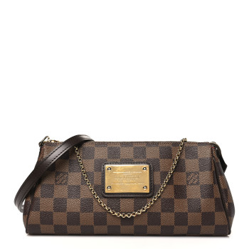 LOUIS VUITTON Damier Ebene Eva Clutch
