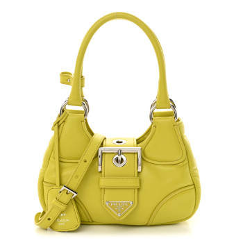 PRADA Nappa Soft Padded Re-Edition 2002 Moon Bag Cedro