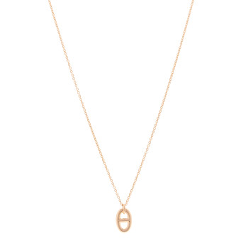 HERMES 18K Rose Gold PM Farandole Pendant Necklace