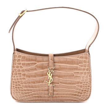 SAINT LAURENT Alligator LE 5 A 7 Hobo Beige