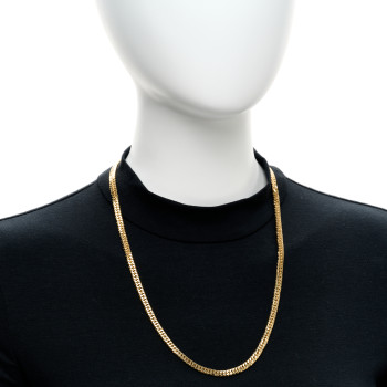 PARKER & WEST BY FASHIONPHILE 18K Yellow Gold Curb Chain Necklace 23.75"