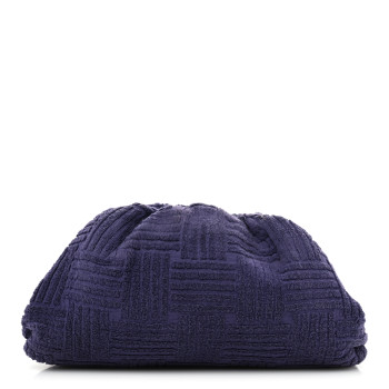 BOTTEGA VENETA Sponge Fabric The Pouch Clutch Purple