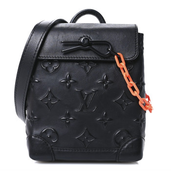 LOUIS VUITTON Monogram Seal Steamer XS Black